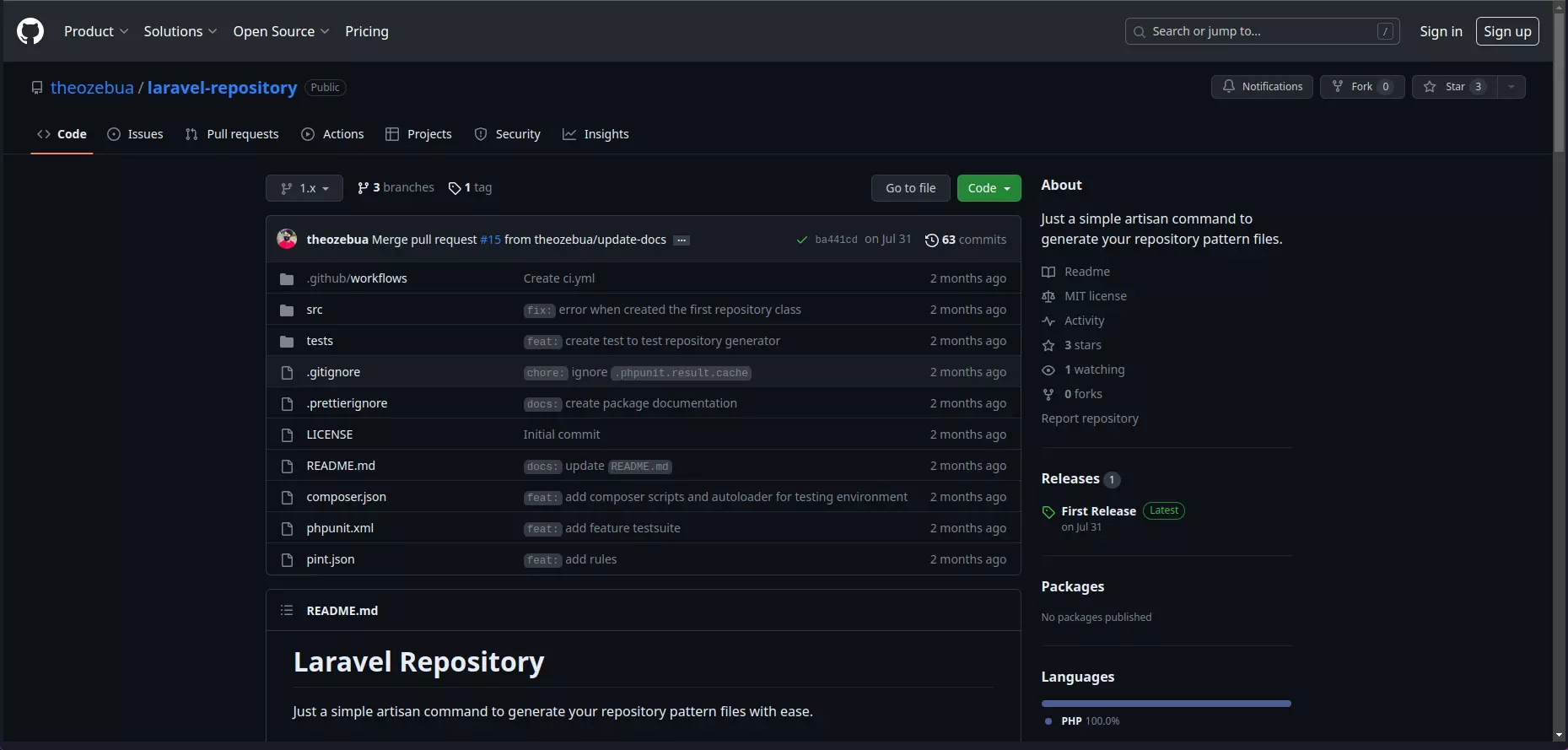 Laravel Repository